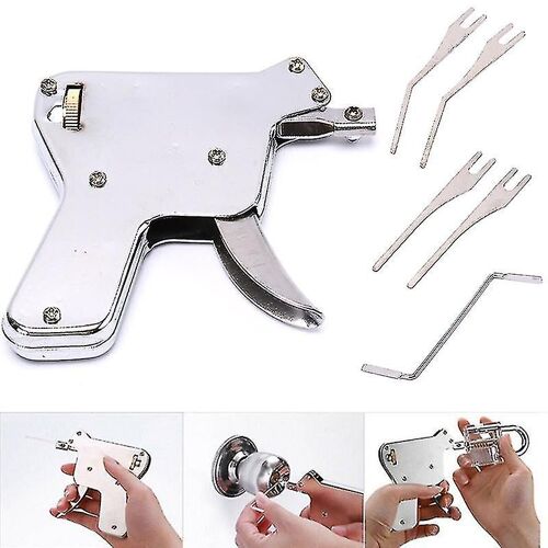 6pcs / Set Acier Inoxydable Strong Easy Repair Lock Door Locker Open Key Bump Tool
