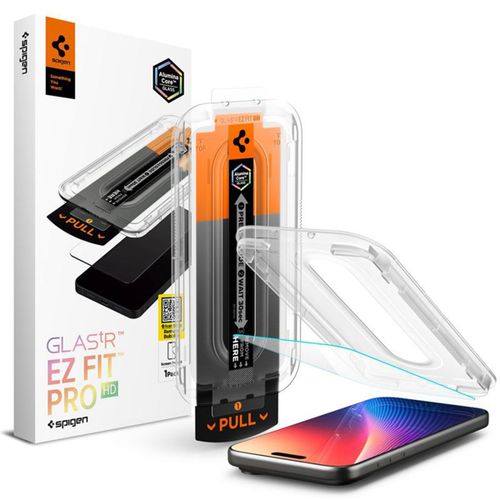 Spigen EZ Fit Glas.tR avec plateau d'installation 1 pack iPhone 17 Pro