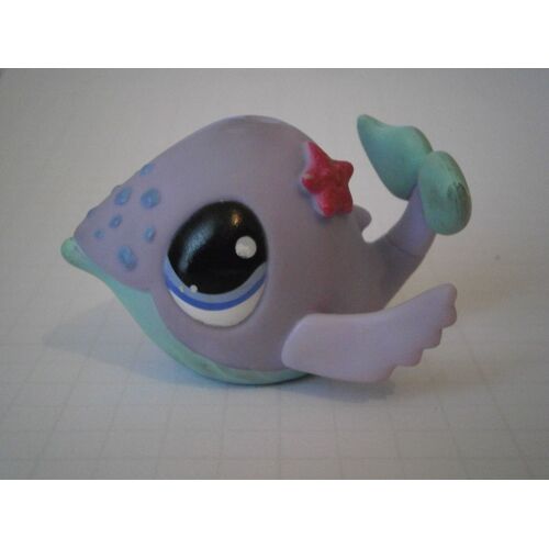 Baleine Violette Et Verte Petshop