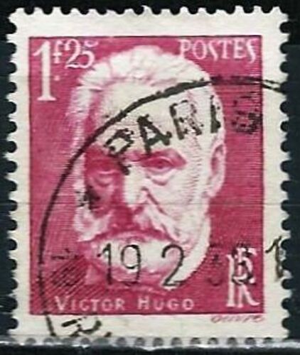 France 1935, Beau Timbre Yvert 304 Cinquantenaire De La Mort De Victor Hugo, Oblitéré, Tbe