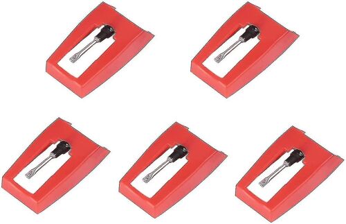 Pack Of 5 Diamond Point Needles Compatible With Record Players Crosley, Ion, Jensen, Bush And Teac