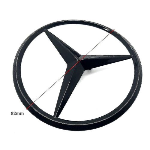 Mercedes Benz 3 Point Gloss Black Star Emblem Badge For All Mercedes C Class W205 C63 Amg