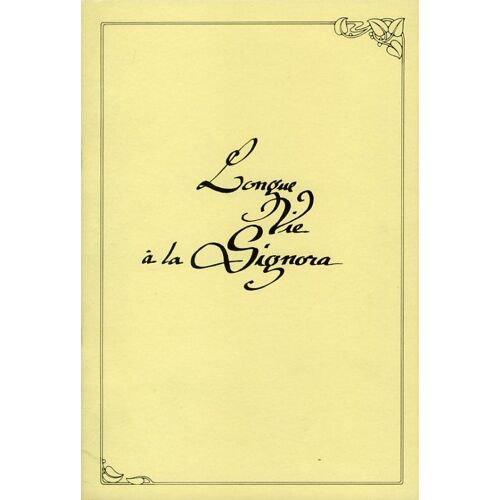 Longue Vie À La Signora, Dossier De Presse, De Ermanno Olmi, Avec Marco Esposito, Simona Brandalise