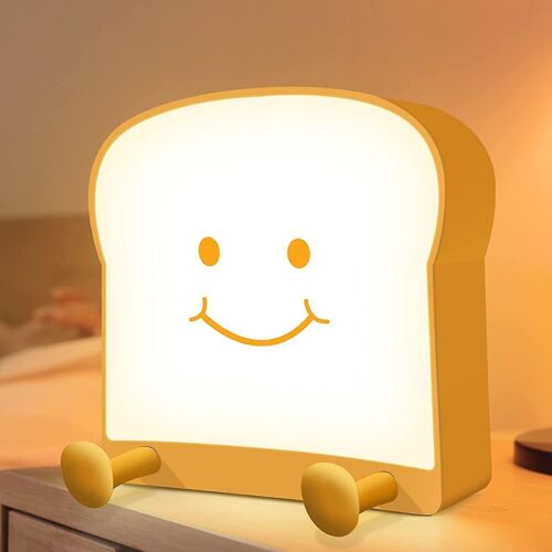 Baby Night Light, Children'S Night Light With Dimming Function, Rechargeable Toast Children'S Night Light, Kawaii Baby Gift Bedroom Decoration, Bedroo