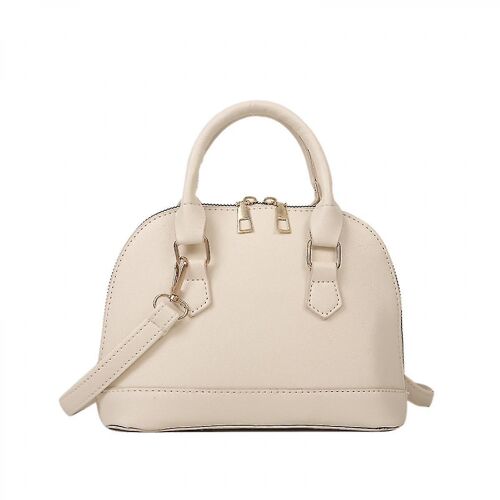 Womens Pu Leather One Shoulder Messenger Bag Girl Shopping Messenger Bag Small Handbag Girl Shoulder Bag White)