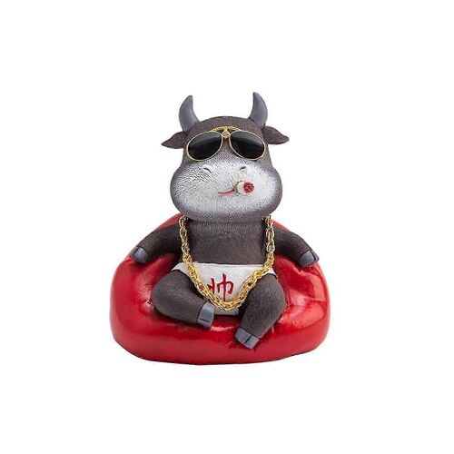 Cute Cow Animals Miniature Figurines Crafts Ornament Decorative Ornaments