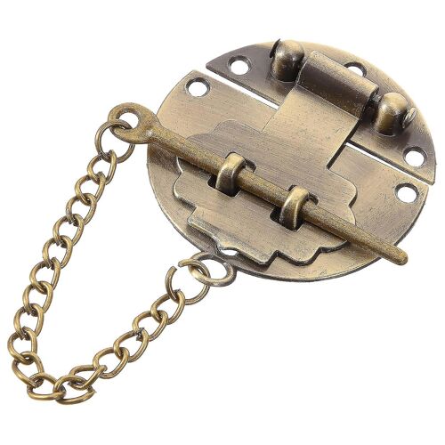 Vintage Jewelry Case Hasp Lock Wooden Box Hasp Buckle Decorative Gift Box Hasp Lock With Chain