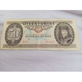 Billet 50 Forint Hongrie 1986