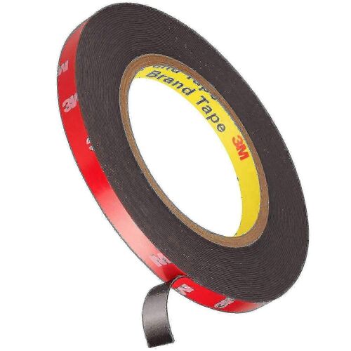 3m Vhb Extra Fort Double Face Adhésif Ruban Adhésif 3m X 10mm Noir Imperméable À L'eau Haute Température Résistanc