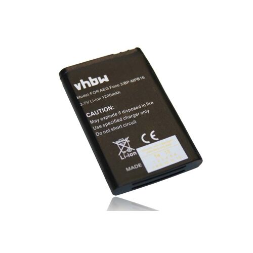 Vhbw Batterie Compatible Avec Navon Mizu Bt-70, Mizu Bt70 Téléphone Portable (1200mah, 3,7v, Li-Ion)