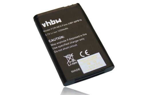 Vhbw Batterie Compatible Avec Orange Dixo Téléphone Portable (1200mah, 3,7v, Li-Ion)