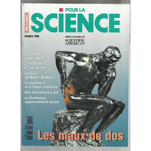 Pour La Science  N° 252 : Les Maux De Dos