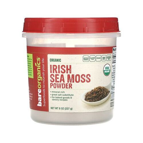 Bareorganics, Poudre De Mousse De Mer D'irlande Biologique, 227 G 
