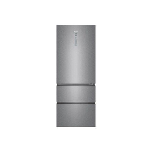 Réfrigérateur-congélateur Haier 3D Series 70 A4FE742CPJ - congélateur inférieur à porte française - 70x67.6x190.5 cm (lxpxh) - 463 litres - classe E - platine