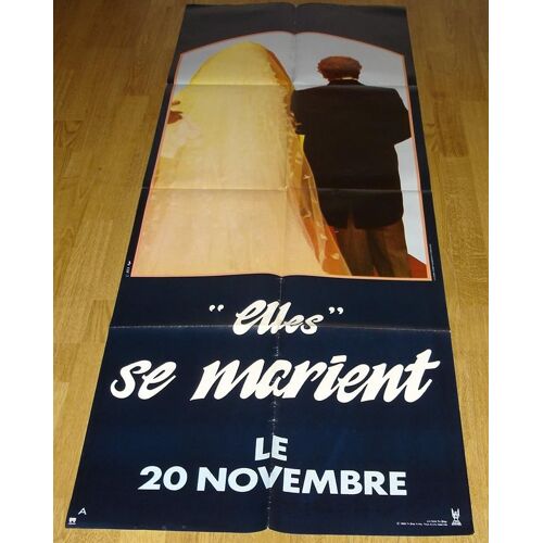 La Cage Aux Folles Iii 3 Trois, Elles Se Marient - Affiche Originale De Cinéma - Format 120x160 Cm - Un Film De Georges Lautner Avec Michel Serrault, Ugo Tognazzi, Michel Galabru - Année 1985