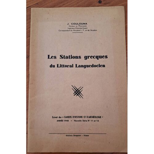 Les Stations Grecques Du Littoral Languedocien Par J. Coulouma