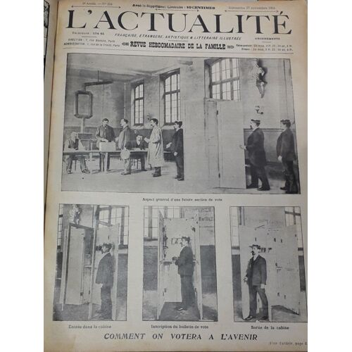 L Actualité Française, Étrangère, Artistique & Littéraire Illustrée - Revue Hebdomadaire De La Famille, 5e Année, N°254 (27 Novembre 1904) : De La Recommandation (Jean D Albignac) / L Épreuve (Jean(...)