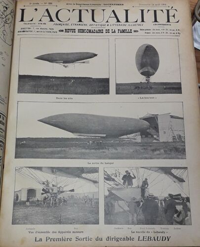 L Actualité Française, Étrangère, Artistique & Littéraire Illustrée - Revue Hebdomadaire De La Famille, 5e Année, N°239 (14 Août 1904) : Ils Chantent (Paul Et Victor Margueritte) / Fleuristes(...)