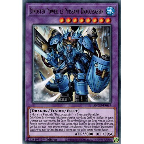 Yugioh! Angu-Fr047 Dinoster Power, Le Puissant Dracossassin