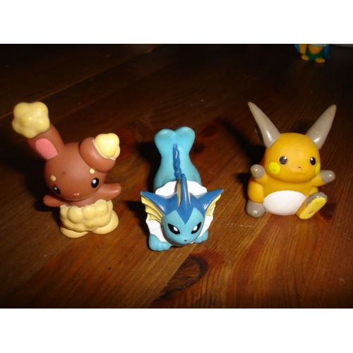 Figurines Pokemon - 3 Lots De Figurines De 3 À 6 Cms