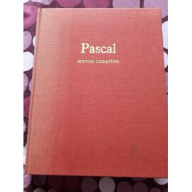 Pascal Oeuvres Completes pas cher - Meilleures offres sur le neuf
