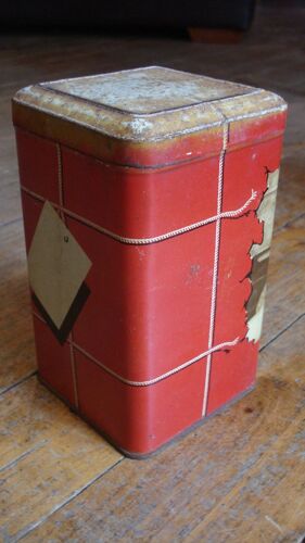 Ancienne Boite Metal Tole Charcuteries"Poivrochinois",Ca 1950.