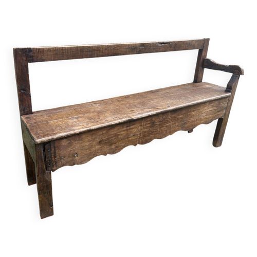 Banc De Chemine Ancien En Bois Fin Xixme S Bois
