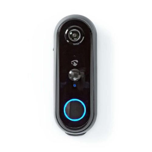 NEDIS Vidéophone WIFI SmartLife - Transformateur - Android? & iOS - Full HD 1080p - Vision nocturne - Gris et noir