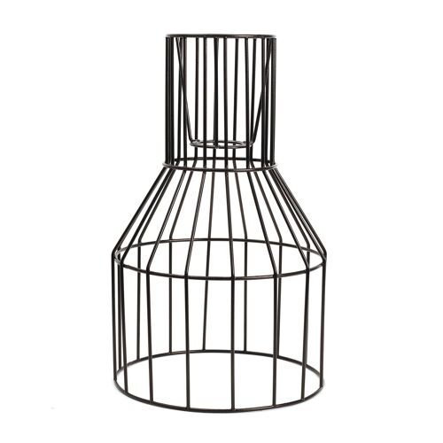 Carcasse D'abat-Jour Style Industriel Noir