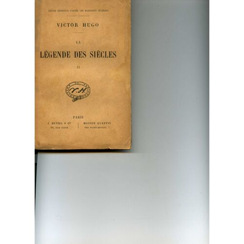 La Légende Des Siècles De Victor Hugo Volume 2