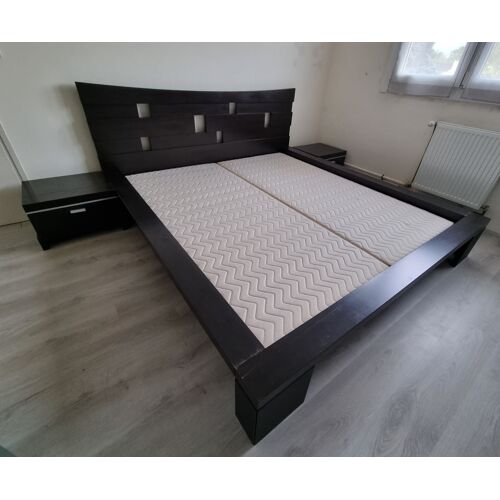 Lit 180x200 + 2 tables de chevet Gautier