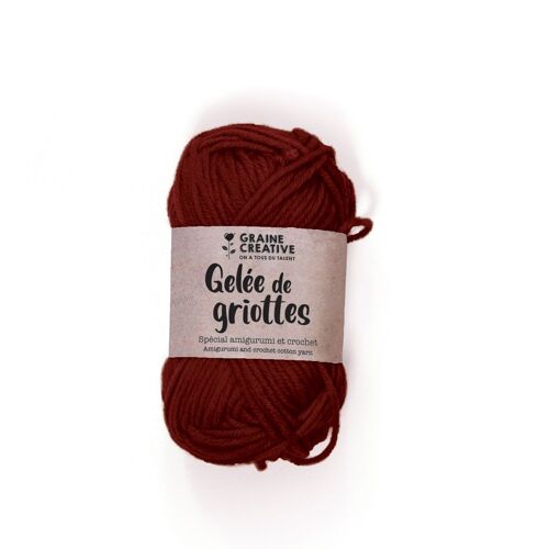 Fil De Coton Amigurumi Bordeaux Gelée De Griottes