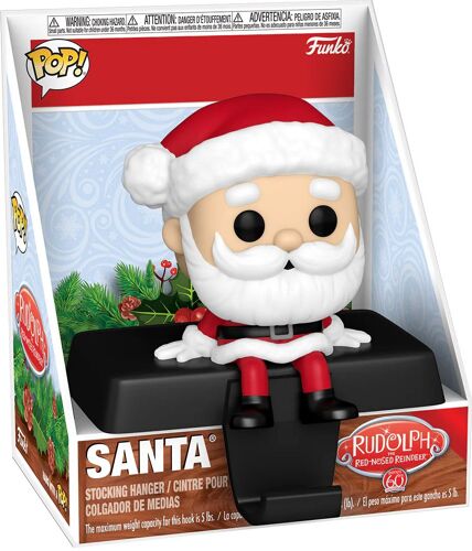 Figurine Funko Pop - Rudolphe Le Renne Au Nez Rouge (1964) - Père Noël - Porte-Chaussette De Noël (79937)