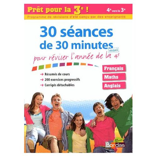 30 Séances De 30 Minutes Pour Réviser L'année De La 4e
