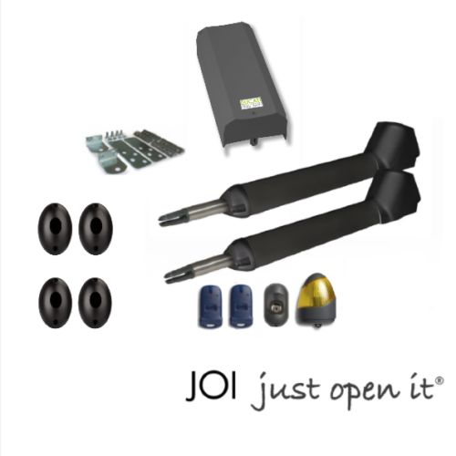 Ducati Kit Ouvre-Portail Télescopique Pour 2 Portes Battantes Max 5,2mt / 500kg