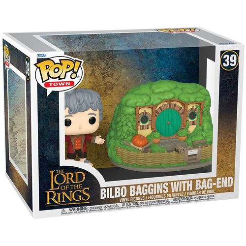Figurine Funko Pop Bilbo Baggins With Bag-End / The Lord Of The Rings / Funko Pop Town 39