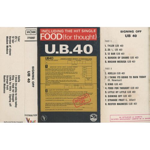 U B 40 Including The Hit Single Food For Thought