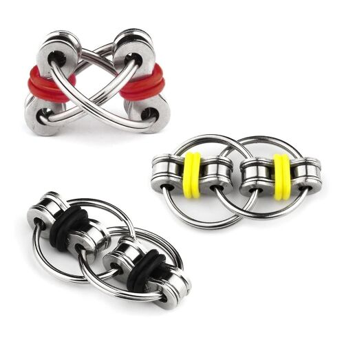 3 Pack Bicycle Chain Stress Reducer Toy For Adults And Children