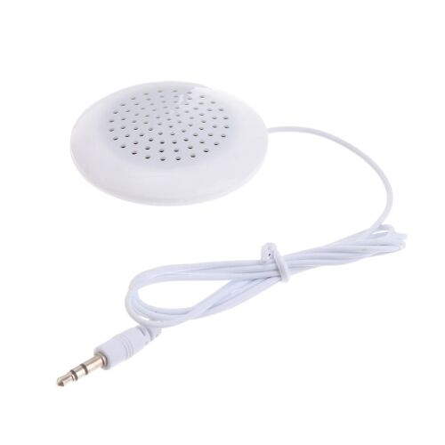 3.5mm Mini Size Portable Bed Side Pillow Side Speaker Music Pillow Speaker(White)