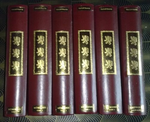 Talleyrand : " Mémoires " En 5 Tomes + " Lettres À Napoléon " En 1 Volume -- Éditions Jean De Bonnot - 1989 - Reliés - Histoire De France - Révolution-1er Empire-Napoléon