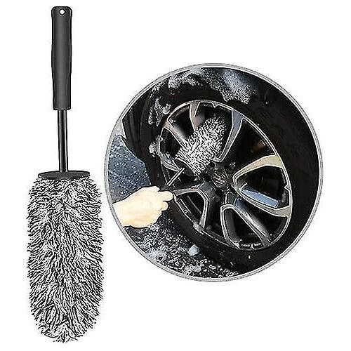 Car Rim Brush, Microfiber Rim Cleaning Brush Without Metal Parts, Car Wheel Brush For Effectively Cleaning Car Rims Without Creating Scratches
