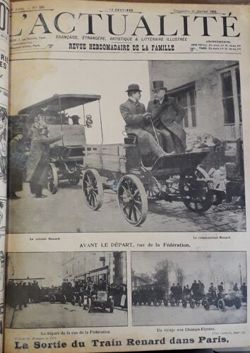 L Actualité Française, Étrangère, Artistique & Littéraire Illustrée - Revue Hebdomadaire De La Famille, 5e Année, N°208 (10 Janvier 1904) : La Croix (Jean D Albignac) / Déraciné (Jean Reibach) / Les(...)