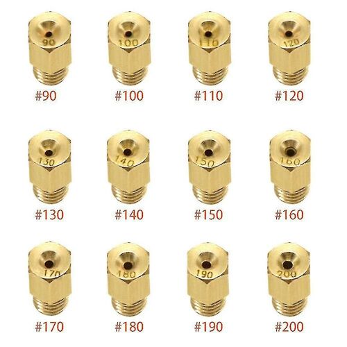 12pcs Carburateur De Moto Carburateur Main Jet Carburateur Main Buse De Jauge De Buse Pour Mikuni Vm Tm Carb 90--Haoyi