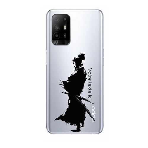 Coque Oppo A94 5G samourai noir personnalisee