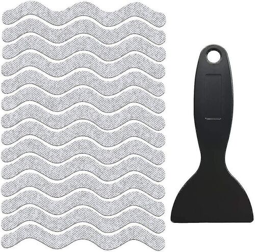 48pcs Anti-Slip Stickers, Bathtub Anti-Slip Sticker, Self-Adhesive Strips With Scraper