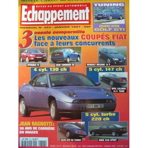Echappement N° 353 Du 01/01/1997