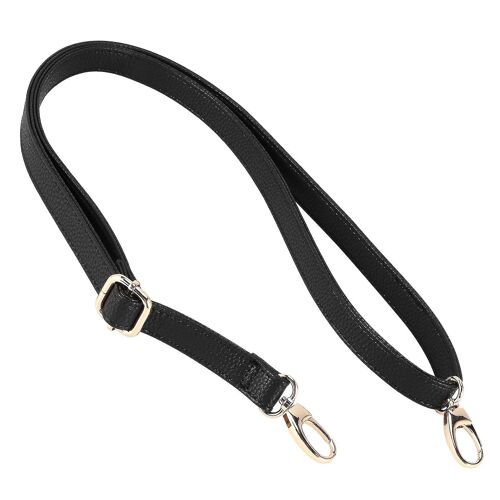 Diy Replacement Leather Bag Shoulder Strap Handle Body Adjustable 140*2cm, Black