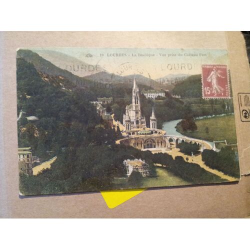 Lourdes - La Basilique Vue Prise Du Château Fort