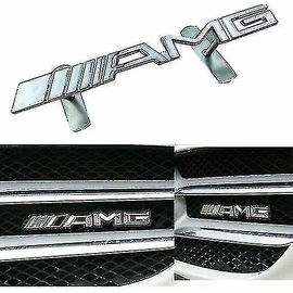 Chrome Métal Mercedes Benz Amg Capot Avant Capot Badge Emblème Grill Emblème Badge Pour Tous Les Amgs