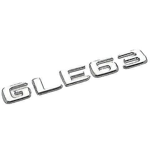 Silver Chrome Gle63 Car Letter Number Rear Boot Badge Emblem For Mercedes Benz